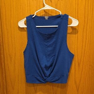 Aerie Royal Blue Twist Front Crop Top